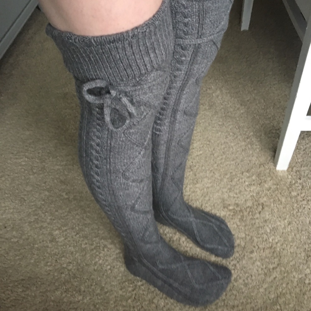 Grace and Lace Thigh High Sweater Socks